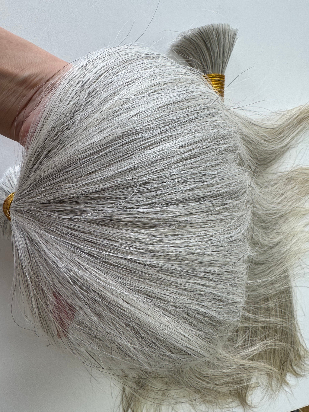 SILVER GREY | MONO SILK TOPPER | 3"×5"