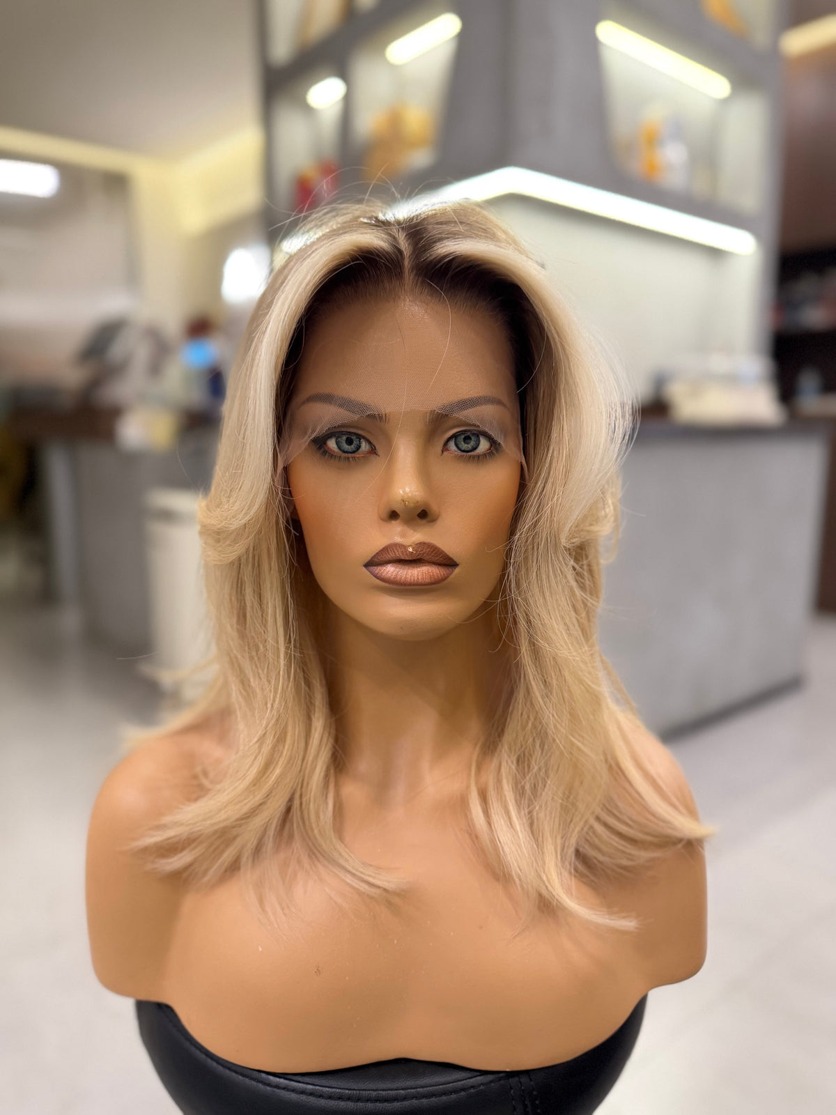 ANASTASIA | Rooted Balayage Layers |  Swiss Lace Top Wig