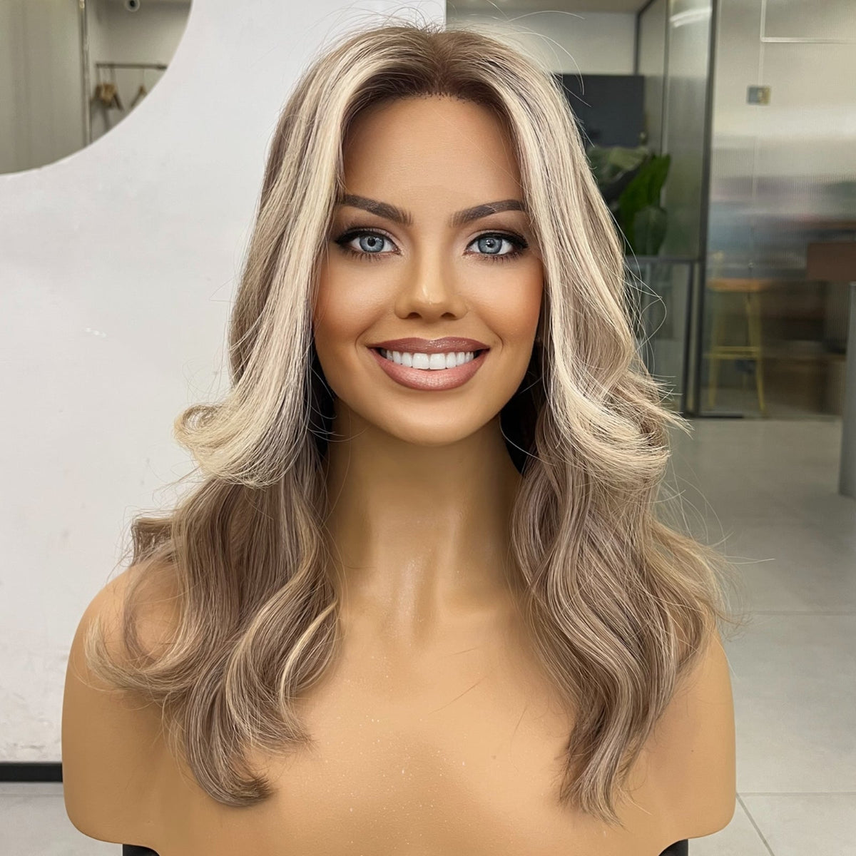 GIANNA | Cool Vanilla Blonde Lace Top Wig