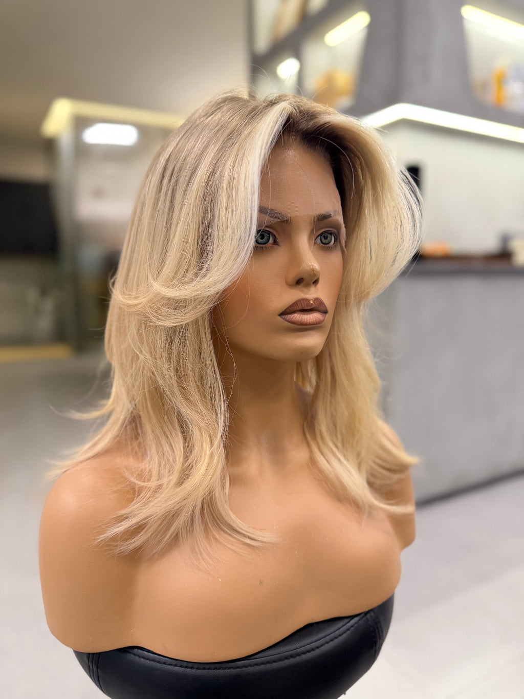 ANASTASIA | Rooted Balayage Layers |  Swiss Lace Top Wig