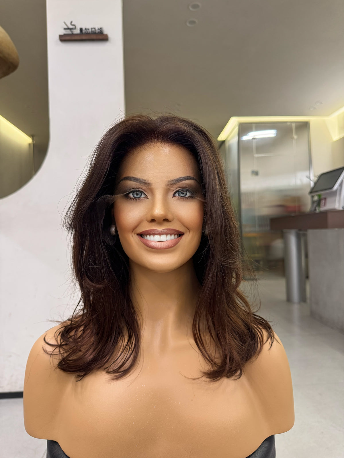 MEL | Mocha Mousse Brown Lace Top Wig