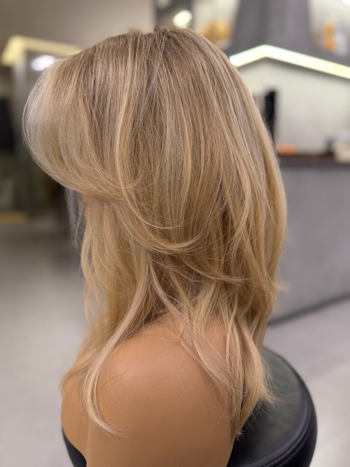 ANASTASIA | Rooted Balayage Layers |  Swiss Lace Top Wig