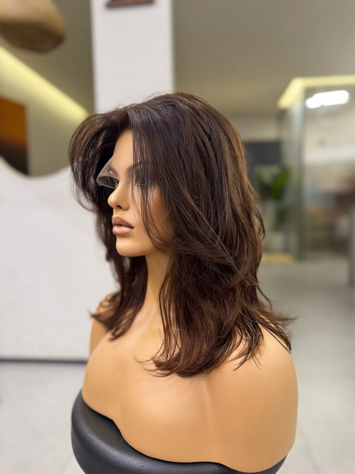 MEL | Mocha Mousse Brown Lace Top Wig