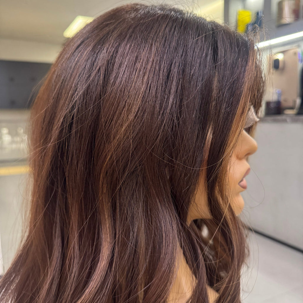 CHARLOTTE | Caramel Money Piece  | Lace Top Wig