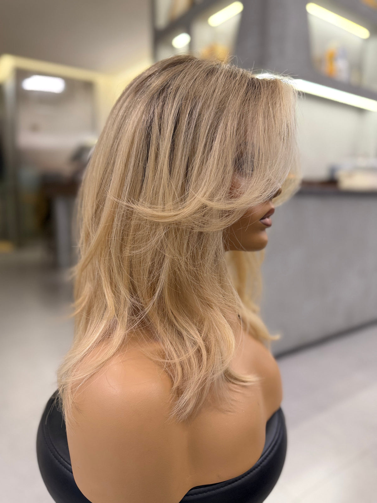 ANASTASIA | Rooted Balayage Layers |  Swiss Lace Top Wig