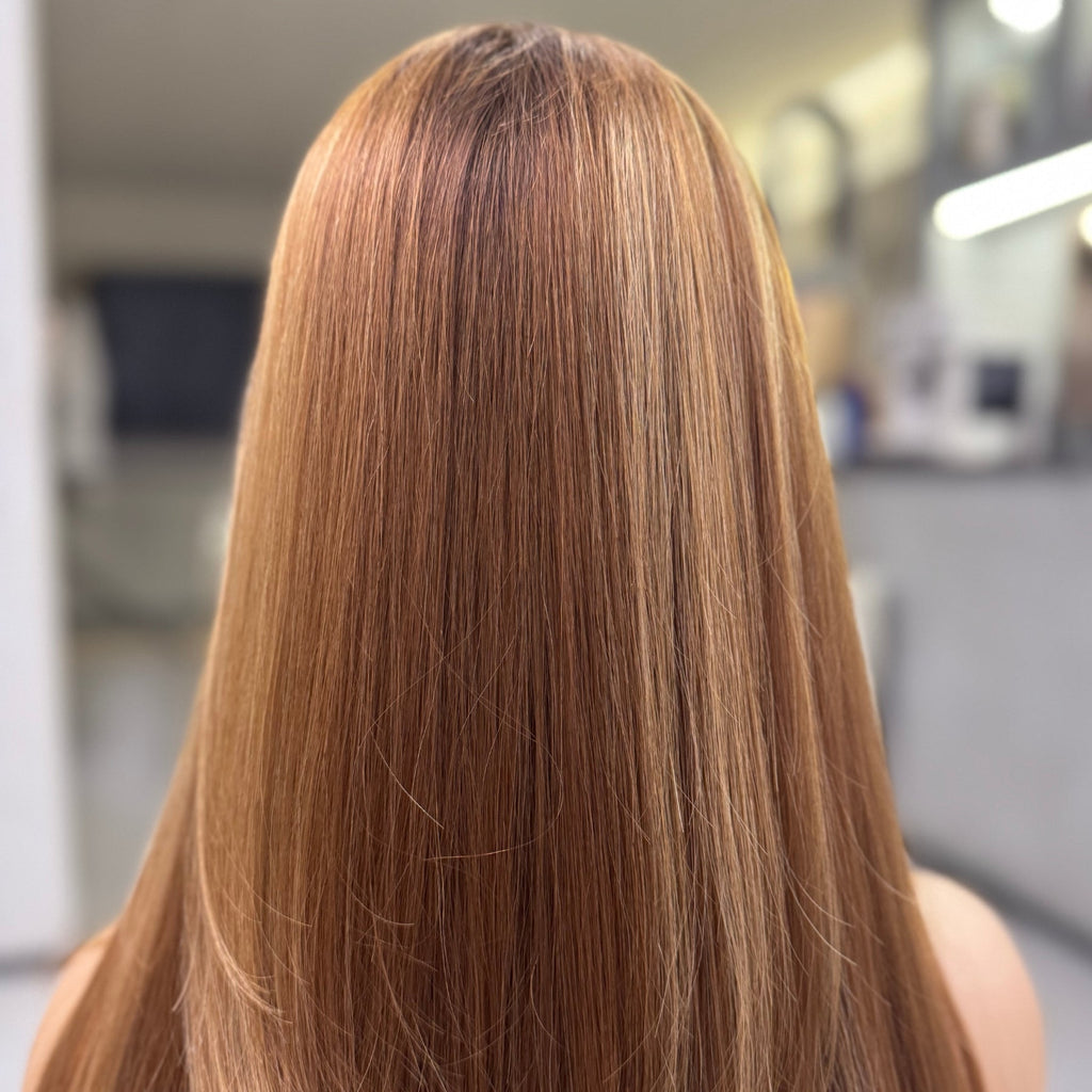 ELLE | Caramel Blonde Balayage 22"-28" | Lace Top Wig