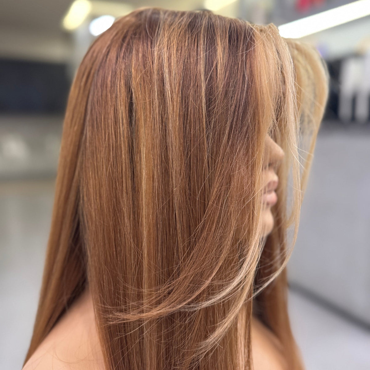 ELLE | Caramel Blonde Balayage 22"-28" | Lace Top Wig