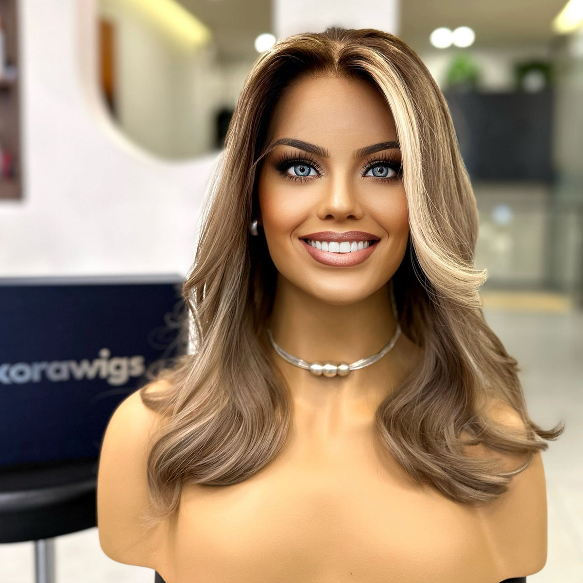 FIORELLA | Honey-Kissed Balayage Lace Top Wig