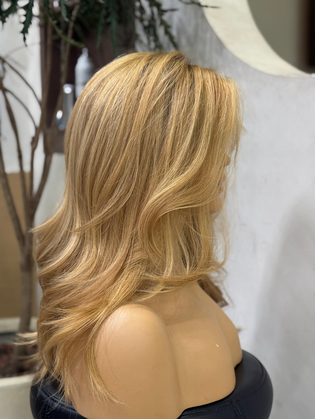 SERENA | Rooted Honey Blonde | Lace Top Wig