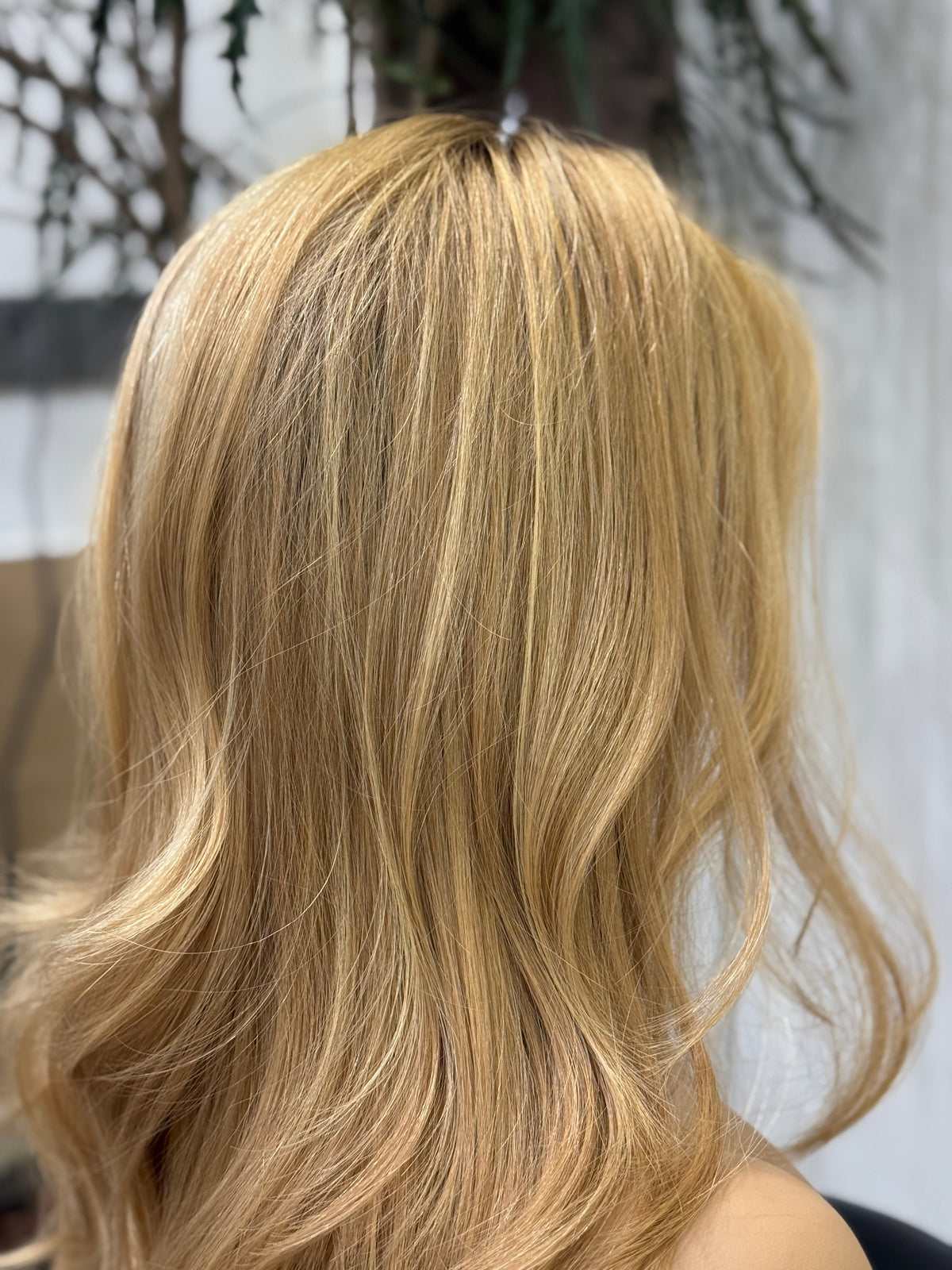 SERENA | Rooted Honey Blonde | Lace Top Wig