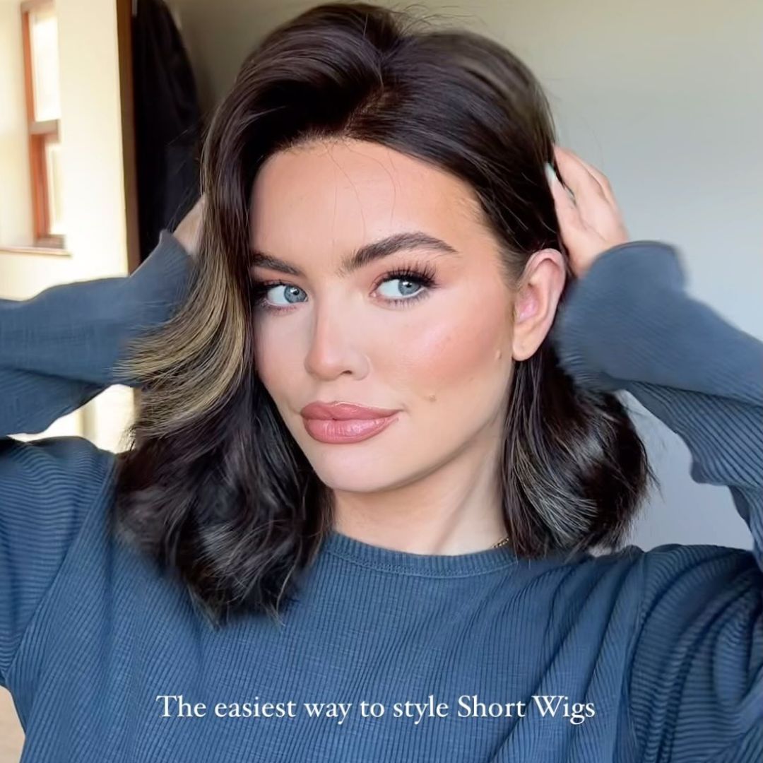 JOCELYN | Espresso Brown Curly Lace Top Wig