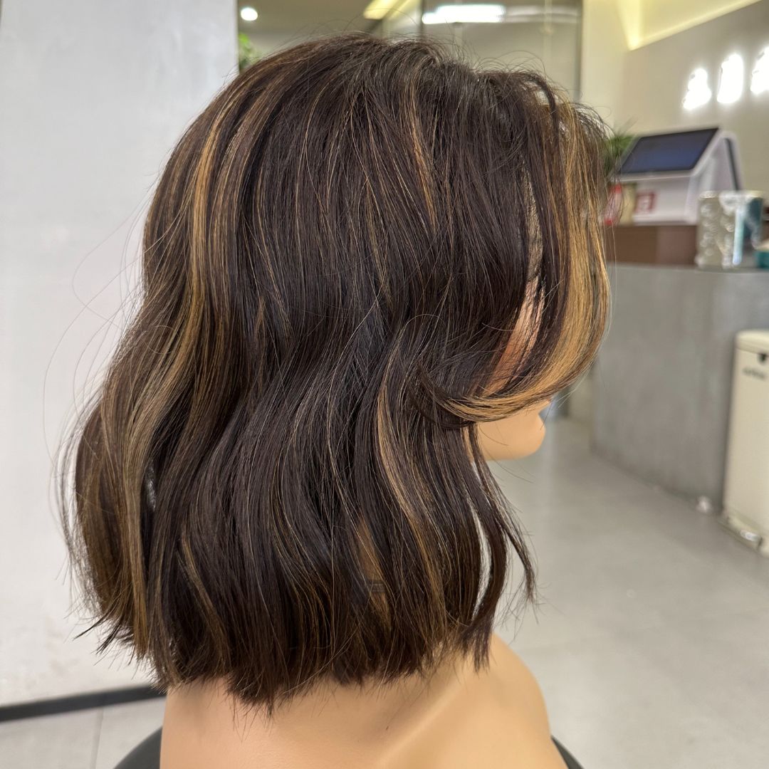 JOCELYN | Espresso Brown Curly Lace Top Wig