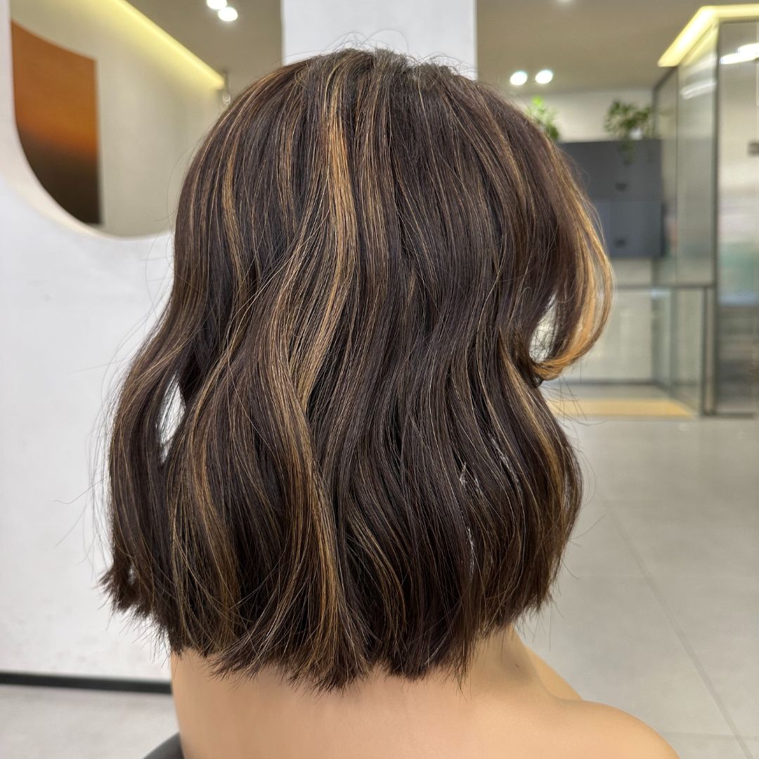 JOCELYN | Espresso Brown Curly Lace Top Wig