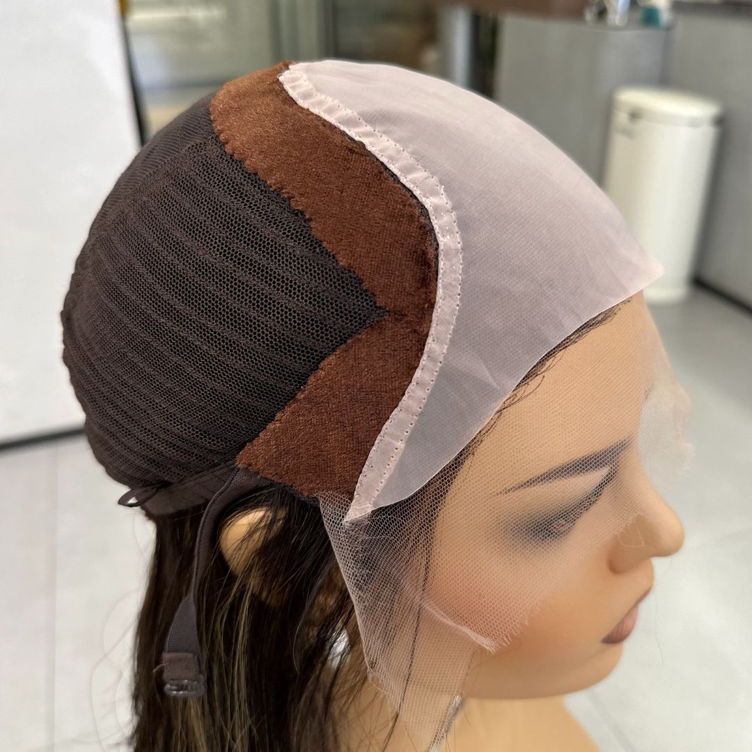 JOCELYN | Espresso Brown Curly Lace Top Wig