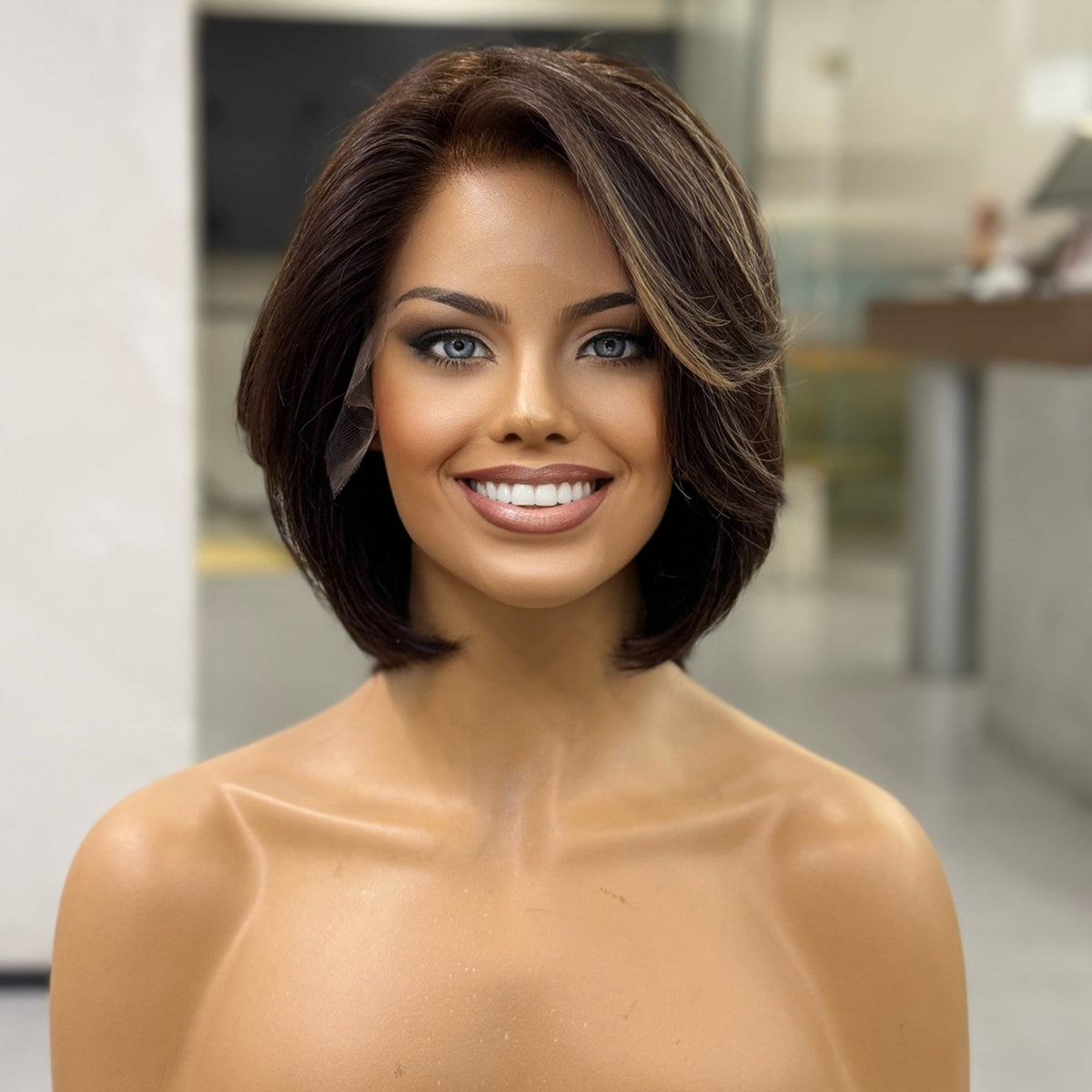 KAMYLA | Sun-Kissed Layered Lob Lace Top Wig