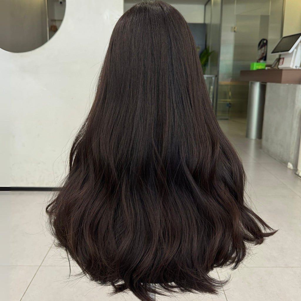 MELANIE | Raw Virgin Brown Lace Top Wig