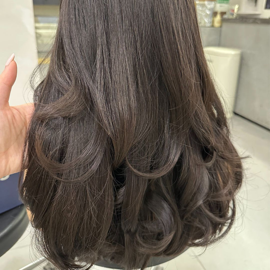NATALIE | Layered Darkest Brown (level 4) Lace Top Wig
