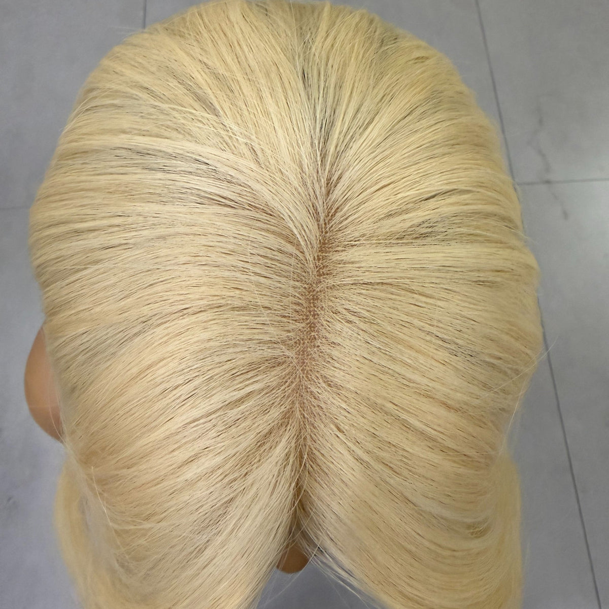 NICOLE | Platinum Blonde Beach Wave | 24" Raw Mongolian Lace Top