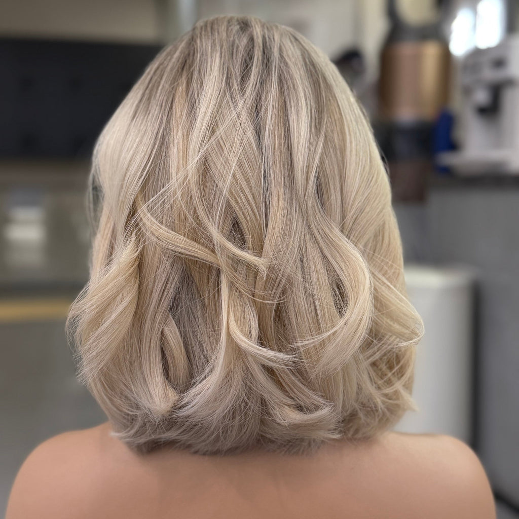 MARGOT | Icy Blonde Bob Lace Top Wig