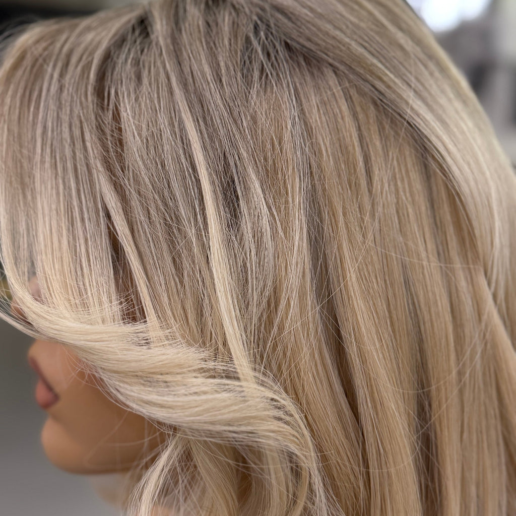 MARGOT | Icy Blonde Bob Lace Top Wig
