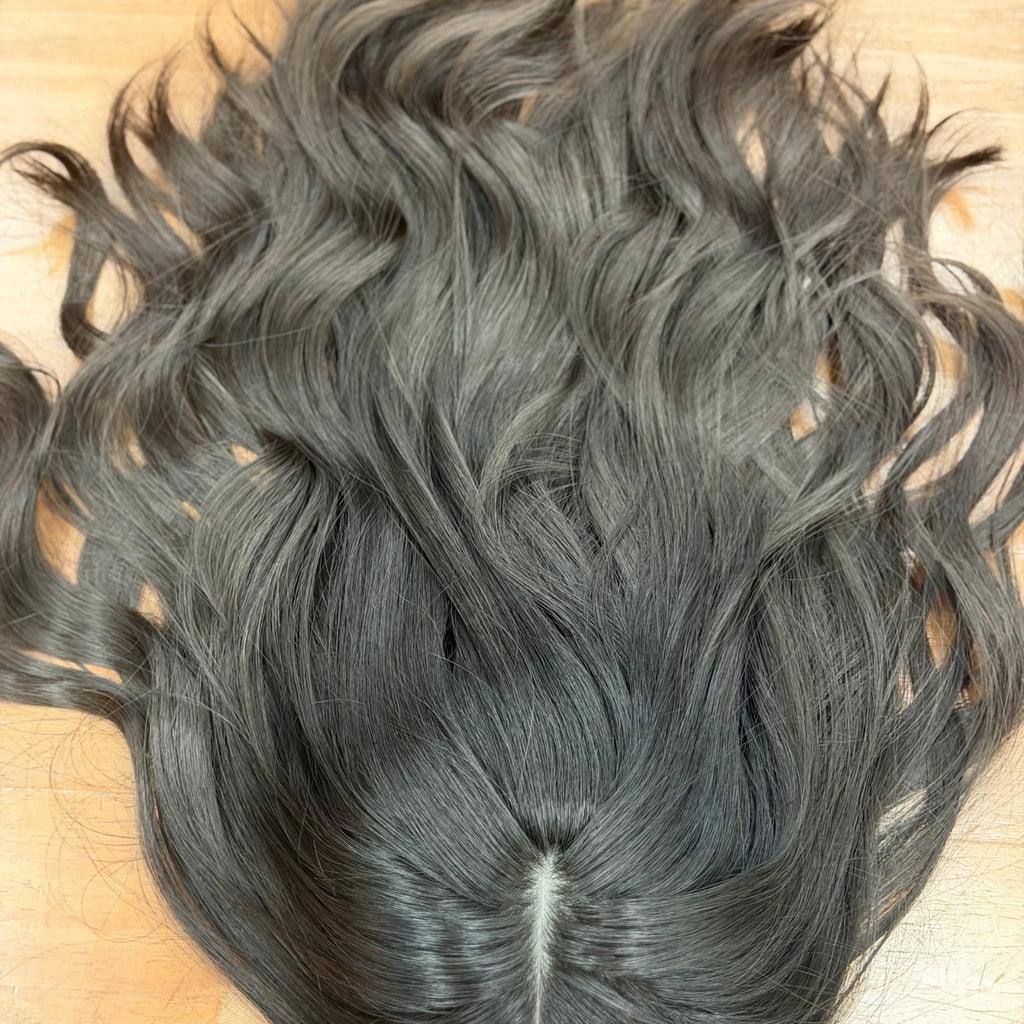 SIERRA - 20" Natural Brown Comfort Cap Silk Top Wig - Luxury Mongolian Human Hair