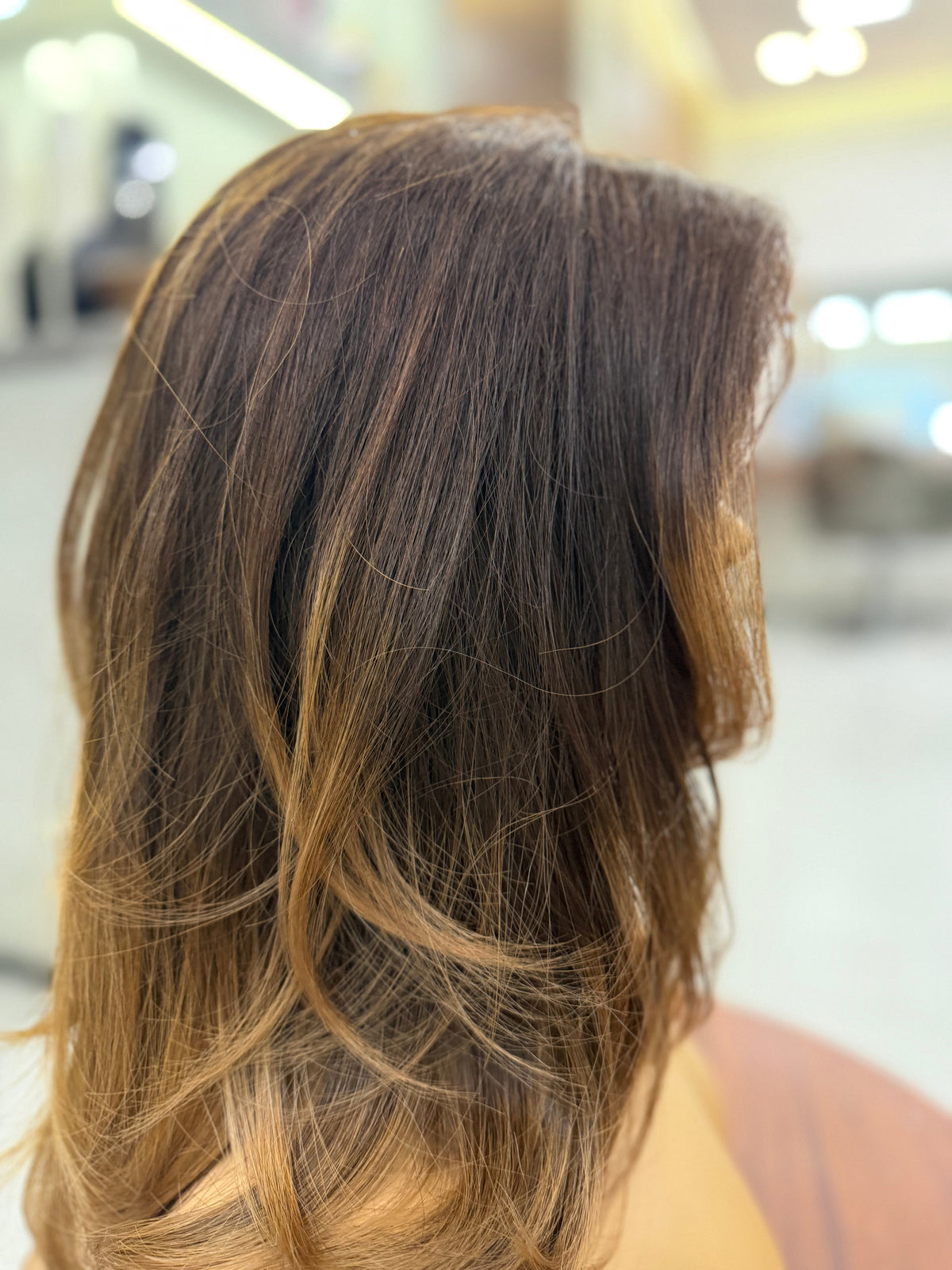 CLAIRE | Warm Honey Balayage Layered Lace Top Wig